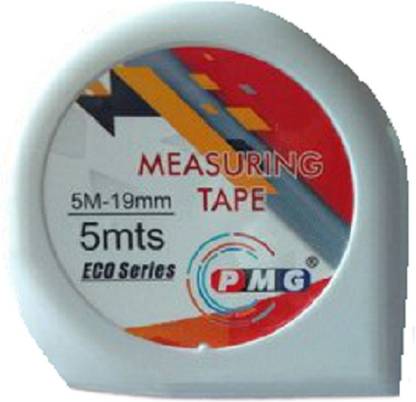 PMG White Measuring Tape 5 Mts (Pack of 1) Measurement Tape