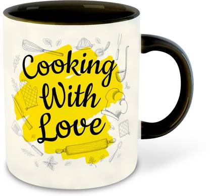 whats your kick Cooking Inspired designer printed Black Ceramic Coffee |tea | milk (Gift | Kitchen | motivational Quotes | Hobby | Food Love) (Multi 1) Ceramic Coffee Mug