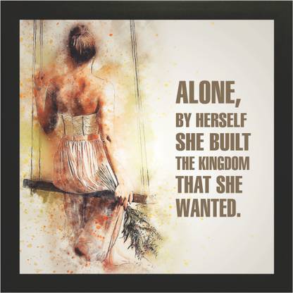 P Arts Wall Painting Frame With UV Texture Painting Digital Reprint 14 inch x 14 inch Painting