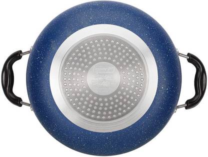 German Chef Cookware-Non Stick Kadhai-Induction and Gas Usage-24 cm Kadhai 24 cm diameter with Lid 2 L capacity