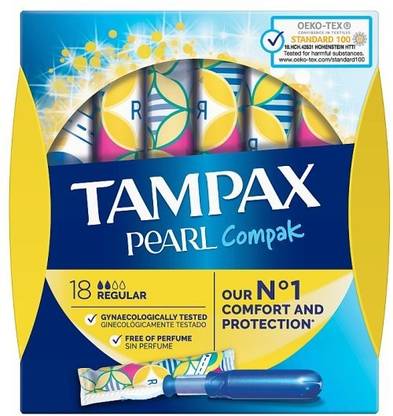 Tampax Pearl Compak Regular 18 counts Tampons