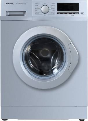 Galanz 8 kg Quick Wash, Inverter Fully Automatic Front Load Washing Machine with In-built Heater Silver