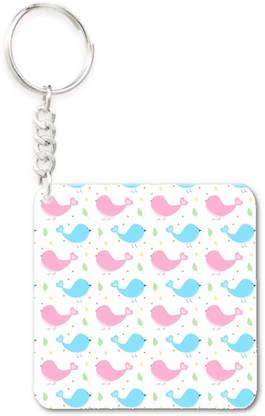 Lolprint 132 Pattern Square Key Chain