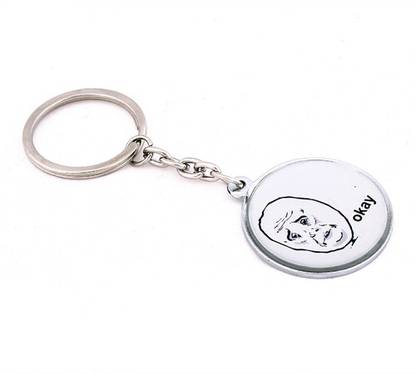 Daffodils Troll: Okay Face Key Chain