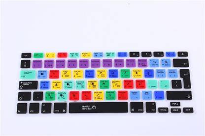Saco Adobe Photoshop Shortcuts Keyboard Skin Hot Keys PS Keyboard Cover for Macbook Air 13 & Macbook Pro 13 15 17(With or w/out Retina Display), iMac Wireless Apple Keyboard (US Keyboard) - MIXED Keyboard Skin