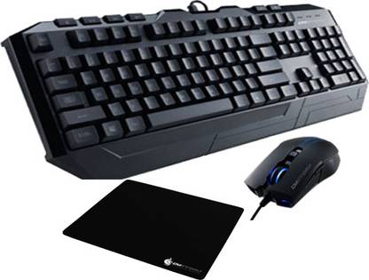 COOLER MASTER Devastator Keyboard with Mouse, RX Mid Size Mousepad Bundle Wired USB Laptop Keyboard Compatible with Desktop, Laptop, Mac
