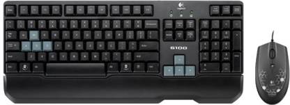Logitech Gaming Combo G100 USB 2.0 Gaming Keyboard Compatible with Desktop, Laptop, Mac