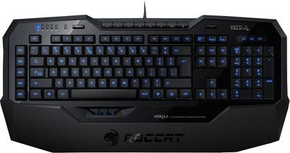 Roccat Isku Illuminated Gaming Keyboard Wired USB Gaming Keyboard Compatible with Desktop, Laptop, Mac