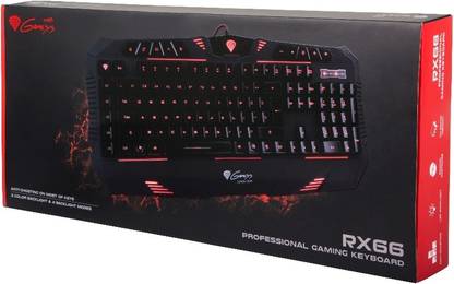 Natec Genesis RX66 Professional Wired USB Gaming Keyboard Compatible with Desktop, Laptop, Mac