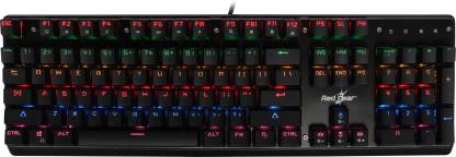 Redgear MK881 Invador professional mechanical with Kailh blue switches,  Lighting effect and windows key lock Wired USB Gaming Keyboard - Redgear :  Flipkart.com