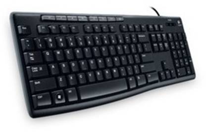 Logitech K200 Media Wired USB Laptop Keyboard Compatible with Desktop, Laptop, Mac