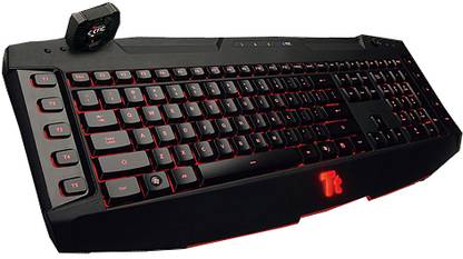 Tt eSPORTS Challenger Wired USB Gaming Keyboard Compatible with Desktop, Laptop, Mac