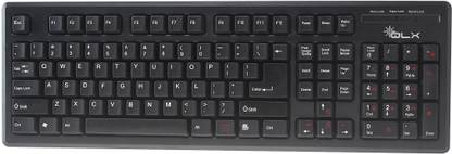 QLX SL-K711 Wired USB Laptop Keyboard Compatible with Desktop, Laptop, Mac