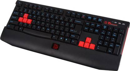Tt eSPORTS Knucker Wired USB Gaming Keyboard Compatible with Desktop, Laptop, Mac