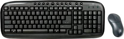 Amkette ASH BLACK Keyboard and Mouse Combo