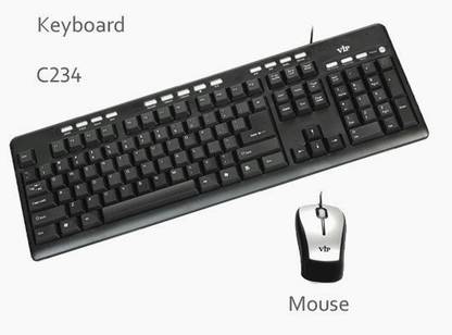 VIP C-234 Wired USB Laptop Keyboard Compatible with Desktop, Laptop, Mac