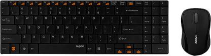 Rapoo Optical Combo Wireless Keyboard and Mouse Combo