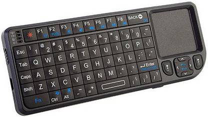 Super-IT 2.4 Ghz Wireless Keyboard with Trackpad and Laser Pointer Wireless Handheld Laptop Keyboard