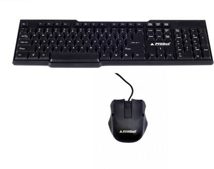 PRODOT KB207 Wired USB Handheld Multi-device Keyboard Compatible with Desktop, Laptop, Mac