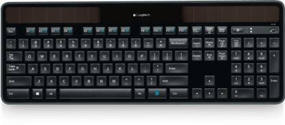 Logitech K750 Solar Wireless Standard Laptop Keyboard Compatible with Desktop, Laptop, Mac