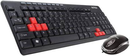 Intex DUO 314 Wired USB Standard Laptop Keyboard Compatible with Desktop, Laptop, Mac