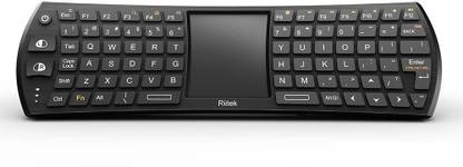 HITECHCART Mini 2.4Ghz 78-Key Touchpad Combo with 6-axis Remote mouse function for Smart TV Laptop Tablet Desktop Wireless Handheld Laptop Keyboard