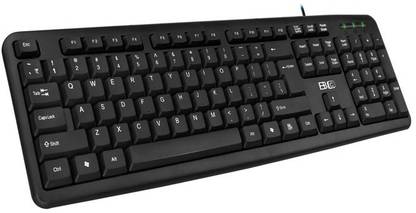 BBC BBCK11 Wired USB Standard Laptop Keyboard Compatible with Desktop, Laptop, Tablet, iPad, Mac