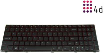 4D Lenovo-Y500 Wireless Standard Laptop Keyboard Compatible with Desktop, Laptop, Mac