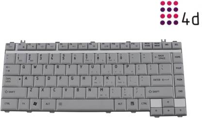4D Toshiba-A200-White Internal Standard Laptop Keyboard Compatible with Desktop, Laptop, Mac
