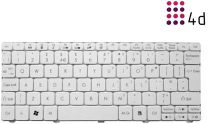 4D Acer Aspire-One-532H - White Internal Standard Laptop Keyboard