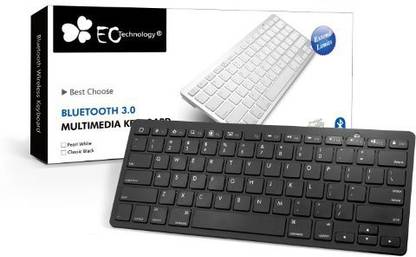 EC TECHNOLOGY A40-IPADKEY001B Bluetooth, Wireless Standard Gaming Keyboard