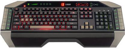 Mad Catz Cyborg V.7 Wired USB Standard Gaming Keyboard Compatible with Desktop, Laptop, Mac