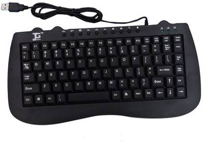 TacGears TG-16 Mini Wired USB Tablet Keyboard Compatible with Desktop, Laptop, Mac