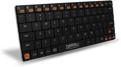 ZEBRONICS Tabmate Black Bluetooth Laptop Keyboard
