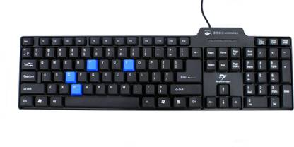 Beekonnect KB101 Wired USB Standard Laptop Keyboard Compatible with Desktop, Laptop, Mac