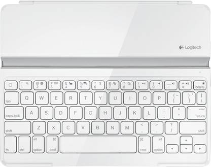 Logitech Logitech Ultrathin Bluetooth Keyboard for ipad(White) Wireless Standard Tablet Keyboard Compatible with Desktop, Laptop, Mac