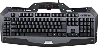 Circle Armor Gaming Wired USB Gaming Keyboard Compatible with Desktop, Laptop, Mac