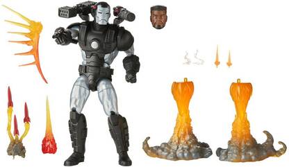 MARVEL Legends Series 6-inch Collectible Action Figure Deluxe Mrvl's War Machine Toy, 8 Accessories