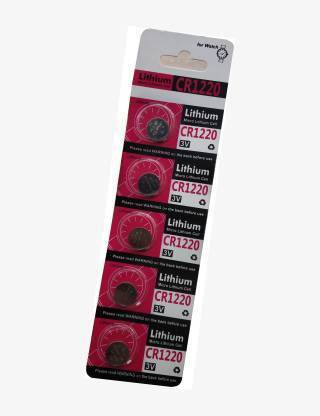 ATEKT Lithium 100% Authentic CR 1220 3V Cell  (Pack of 5 PS)  Battery