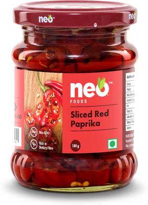 neo Sliced Red Paprika I I Ready to Eat I Non-GMO I Vegetables