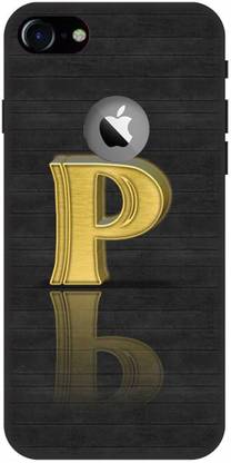 PRINTVEESTA Back Cover for Apple Iphone7 P word, p text, p logo, alphabats Printed Back Cover