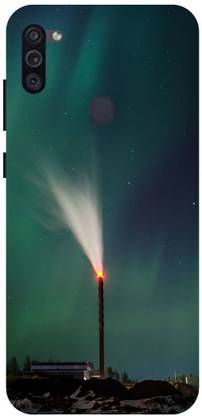 Bluvver Back Cover for Samsung Galaxy M11 ,SM-M115FZKDINS Printed Borealis,Lights Back Cover
