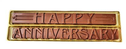 JK products 2 Line Sms Chocolate Happy Anniversary Bars