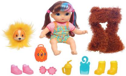 Baby Alive Littles, Fantasy Styles Squad Doll, Little Harlyn, Safari Accessories, Straight Brown Hair