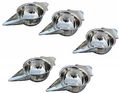 PMW Steel Paladai or Bondla Feeding Bowl for Born Babies - Pack of 5 - Oogginna  - STEEL