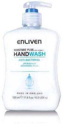 Enliven Anti Bacterial Moisture Plus Hand Wash 500ml Hand Wash Pump Dispenser