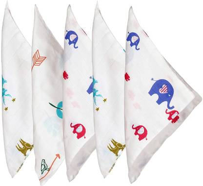supermarche Washcloth for New Born 100% Hosiery Cotton/Reusable Extra Soft Face Towels washcloth for Babies ["White"] Handkerchief
