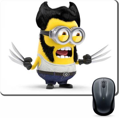 Monk Matters Angry Minions Printed Non Slip Base Mousepad