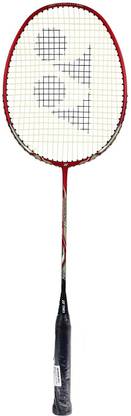 YONEX Nanoray Grip Size : 4U (Ave.83g) G4,5 Stringing Advice: 4U: 19-24 lbs Red Strung Badminton Racquet