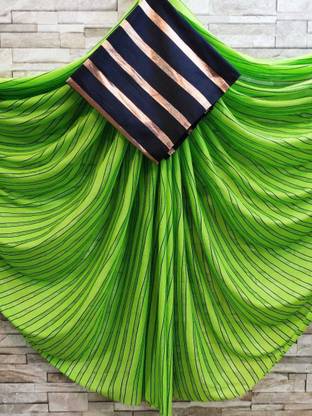 B4U LYKRA-WAVE Pure Silk Saree Falls